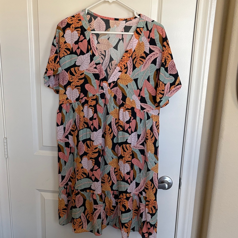 Floral V-Neck Dress